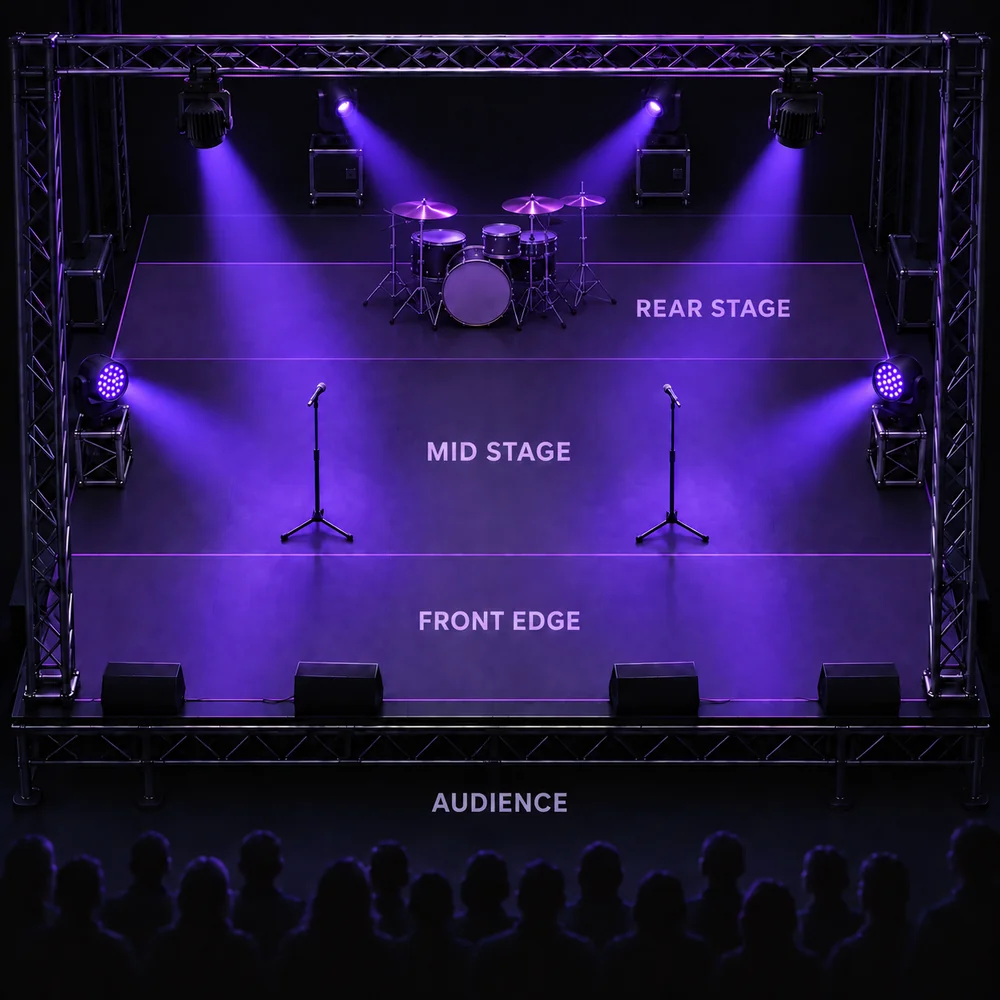 ludiomix stage zones